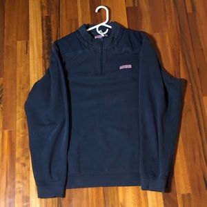 Vineyard vines navy quarter zip pullover.